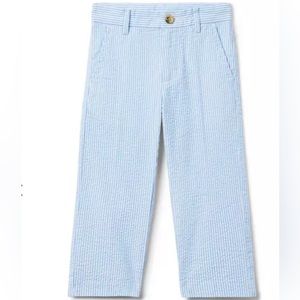 Janie and Jack The Seersucker Pant in Light Blue